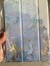 珍宜（Zhenyi）適用iPad2021保護套帶筆槽2020新ipad9/8/7平板A2602電腦保護殼ipad10.2英寸三折全包透明支撐軟殼 三折藍色大理石【無(wú)筆槽】 2017/2018款 曬單實(shí)拍圖