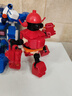 布魯可積木合體戰士赤焰冰藍光輝戰神機器人兒童大顆粒拼裝玩具男孩禮物 魯魯冰藍戰士VS瑟斯蛋 曬單實(shí)拍圖