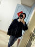 妙奕嘉仿羊羔毛外套女小香風(fēng)厚外套秋冬女裝上衣高級感搖粒絨冬季短外套 搖粒絨慵懶風(fēng)毛絨外套【黑色】 S （建議80-115斤） 曬單實(shí)拍圖