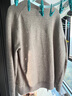 鄂爾多斯1980 男裝半高領(lǐng)羊絨開(kāi)衫25秋冬新品厚款保暖針織衫 淺木 L 175/96A 曬單實(shí)拍圖