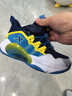 特步（XTEP）兒童童鞋戰眸男女童小童網(wǎng)革透氣防滑籃球鞋 深邃藍/芒果黃 31 曬單實(shí)拍圖