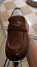 思加圖秋季樂(lè )福鞋一腳蹬小皮鞋單鞋女鞋子J5877CA5 復古棕 39 曬單實(shí)拍圖