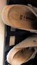 BIRKENSTOCK勃肯德國進(jìn)口女款牛皮絨面革時(shí)尚灰色Boston包頭拖鞋 石灰色窄版1027751 39 曬單實(shí)拍圖