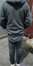 Walker Shop品牌運動(dòng)套裝男2025秋冬新款加絨加厚外套大碼開(kāi)衫連帽休閑套裝 灰色【羊羔絨套裝】直筒褲 2XL 【建議130-145斤 曬單實(shí)拍圖