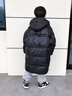 G.duck小黃鴨男童羽絨服長(cháng)款韓版冬款2025新款兒童冬季中大童男孩冬 黑色 (高質(zhì)量羽絨服) 120 衣服偏大 曬單實(shí)拍圖