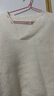森馬（Semir）毛衣女冬季短款含羊毛破洞V領(lǐng)毛衫辣妹個(gè)性ins小個(gè)子101724107032 曬單實(shí)拍圖