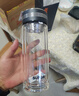 蘇泊爾（SUPOR）雙層玻璃杯辦公泡茶杯男女士茶水分離杯車(chē)載水杯子辦公泡茶杯子 曬單實(shí)拍圖