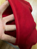 歐迪芬（Ordifen）秋冬保暖內衣套裝女修身蕾絲透氣舒適秋衣秋褲隱形打底衣拼款 【新疆棉方領(lǐng)蕾絲】中國紅 XW1113 M 曬單實(shí)拍圖