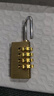 京本 黃銅密碼掛鎖 金屬戶(hù)外大門(mén)鎖工具行李箱密碼鎖健身房學(xué)校學(xué)生柜 小號黃銅四位密碼掛鎖（粗3MM） 曬單實(shí)拍圖