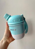 可可貓不銹鋼保溫杯兒童女款高顏值迷你水杯年會(huì )禮品杯子吸管杯藍410ML 曬單實(shí)拍圖