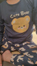 浪莎兒童睡衣男童四季純棉中大童圓領(lǐng)家居服青少年寶寶長(cháng)袖長(cháng)褲套裝 曬單實(shí)拍圖