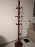 盛連實(shí)木衣帽架落地臥室客廳衣服架歐式組裝移動(dòng)立式多層衣架子掛衣架 C-3亞光紅圓盤(pán) 曬單實(shí)拍圖