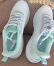 鴻星品尓克大碼女鞋41一43運動(dòng)鞋2026秋季超輕軟底晨練跑步鞋透氣休閑鞋 白綠a款 41 曬單實(shí)拍圖
