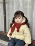 班喜迪女童外套冬裝2026新款兒童洋氣棉服冬季寶寶加絨夾棉保暖上衣童裝 黃色 100 曬單實(shí)拍圖