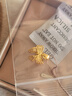 六福珠寶新年禮物 足金花絲鏤空蝴蝶結黃金吊墜不含項鏈 計價(jià) 約1.26克 曬單實(shí)拍圖