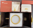 六福珠寶新年禮物一路發(fā)發(fā)黃金手鐲福滿(mǎn)傳家足金素圈 計價(jià) 56mm-約16.88克 曬單實(shí)拍圖