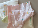 全棉時(shí)代兒童內褲男女童內褲5A抗菌 彩虹郁金香+冰檸綠+粉底郁金香  曬單實(shí)拍圖