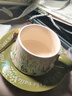 威爾基咖啡杯馬克杯杯子禮盒禮物女生陶瓷高顏值伴手禮對杯杯碟帶底盤(pán) 田園玲花咖啡杯【禮盒裝】300ml 曬單實(shí)拍圖