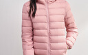 真維斯（Jeanswest）羽絨服2026春秋連帽輕薄短款外套白鴨絨保暖舒適粉色L 曬單實(shí)拍圖