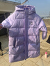 歌瑞家（greatfamily）兒童羽絨服 冬季新款童裝長(cháng)款羽絨服石墨烯三防90鴨絨樂(lè )友 女款【紫色】 120 【5-6歲】 曬單實(shí)拍圖