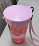 特百惠（Tupperware）雅致300ml簡(jiǎn)約寬口男女小巧直飲豆漿杯便攜夏季塑料水杯子 淺色柔蜜粉300ml1個(gè) 曬單實(shí)拍圖