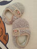 米囹嬰兒鞋子6-12個(gè)月學(xué)步鞋軟底秋冬季寶寶鞋襪小月齡腳套棉鞋地板鞋 咖色老虎-硅膠點(diǎn)膠鞋底+魔術(shù)貼 12.5 XS適合12.5CM以?xún)饶_長(cháng)【6-14個(gè)月】 曬單實(shí)拍圖