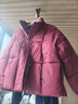 恒源祥羽絨棉服女?huà)寢屆抟\年新款冬季服短款時(shí)尚小個(gè)子立領(lǐng)寬松加厚外套 安哥拉紅 XL 125-140斤 曬單實(shí)拍圖