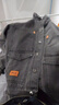 加絨加厚牛仔外套男保暖耐磨擋風(fēng)秋冬中年男士大碼寬松牛仔衣夾克 【多口袋-加絨厚款保暖】灰色 加絨 L 【建議105-115斤】 曬單實(shí)拍圖