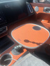 賓尼理想L6789i6i8車(chē)載小桌板MEGA專(zhuān)用懸浮旋轉多功能小桌板配件 理想全系小桌板航空鋁材防滑皮革-原車(chē)橙 曬單實(shí)拍圖