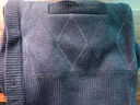 中老年爸爸開(kāi)衫秋冬新款毛衣加絨針織衫老人男士外套爺爺保暖長(cháng)袖 藏青色+深灰色 2XL 【建議135-150斤左右】 曬單實(shí)拍圖