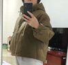 楚馨派克棉服女短款2025冬季新款女裝寬松小個(gè)子棉襖時(shí)尚加絨棉衣外套 軍咖色 L （115-126斤） 曬單實(shí)拍圖