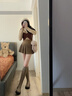 皓娥 咖色毛呢風(fēng)琴百褶短裙半身裙女秋冬2025高腰顯瘦防走光a字半身裙 深咖含打底-毛呢【優(yōu)質(zhì)自留款】 M 曬單實(shí)拍圖