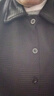 皮爾卡丹（pierre cardin）男士高檔短款翻領(lǐng)夾克外套春秋季休閑商務(wù)拼色行政格子帶紐扣上衣 黑色 常規 2XL 135-150斤 曬單實(shí)拍圖