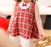 LUSON小o爸女?huà)胪畬殞氝B衣裙2025夏季新款洋氣時(shí)尚格子裙嬰兒背心裙 曬單實(shí)拍圖