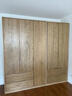 源氏木語(yǔ)實(shí)木衣柜現代簡(jiǎn)約衣櫥衣帽間收納儲物柜原木色0.9米兩門(mén)C款高2.2m 曬單實(shí)拍圖