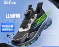 361°雨屏兒童跑鞋26春男女中大童防潑水止滑緩震輕戶(hù)外運動(dòng)鞋 黑36 曬單實(shí)拍圖