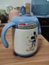 迪士尼（Disney）兒童保溫杯316不銹鋼牛奶杯300ml男女2-3歲寶寶水杯帶背帶10645-4 曬單實(shí)拍圖