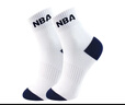 NBA抗菌防臭棉襪子男士四季休閑運動(dòng)襪男親膚無(wú)骨中筒商務(wù)襪6雙 曬單實(shí)拍圖