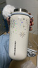 星巴克杯子2025圣誕節雪耀奇境限量精致高顏值不銹鋼隨行吸管杯保溫水杯 420ml不銹鋼杯配毛絨球拎繩 曬單實(shí)拍圖