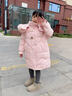Dudant國際品牌2025新款兒童服女童中長(cháng)款中大童洋氣冬裝加厚外套羽絨服 櫻花粉[粉毛領(lǐng)] 120 cm 曬單實(shí)拍圖
