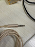 貝爾金（BELKIN）尼龍編織aux音頻線(xiàn) 3.5mm 車(chē)載電腦音響音箱通用蘋(píng)果頭戴式兩雙頭耳機插頭 1.2米 金色編織 1.2米 曬單實(shí)拍圖