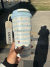 暢印高顏值星星咖啡杯吸管保溫杯女生可愛(ài)不銹鋼大容量水杯子2025新款 藍色星空 600ml 曬單實(shí)拍圖