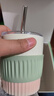 宜杯子陶瓷馬克杯喝水杯子茶咖啡杯帶吸管高顏值女生情侶杯生日禮物小滿(mǎn) 曬單實(shí)拍圖