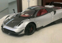 松鼠過(guò)河新豪迪1:24 帕加尼Huayra BC合金車(chē)模 開(kāi)門(mén)聲光回力避震轉向喇叭 綠色 曬單實(shí)拍圖