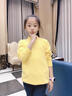 一體絨洋氣長(cháng)袖衫秋冬新款兒童毛衣薄款打底衫男童女童半高領(lǐng)針織 薄款毛衣-米白色 130 曬單實(shí)拍圖