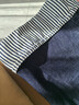 UR秋季新款女裝休閑撞色條紋卷邊闊腿牛仔長(cháng)褲UYL850186 藍色 26 曬單實(shí)拍圖