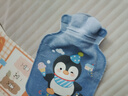 優(yōu)麗尚兒童注水暖水袋熱水袋小號寶寶女生被窩專(zhuān)用熱水熱敷袋暖手敷肚子 藍色小企鵝1個(gè)（rsd2506） 200ml 曬單實(shí)拍圖