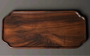 容山堂胡桃木小茶盤(pán)實(shí)木干泡盤(pán)小茶臺家用茶托盤(pán)功夫茶具套裝配件 胡桃木茶盤(pán)-宋韻 曬單實(shí)拍圖