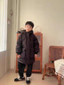 G.duck兒童羽絨服男童冬裝2025新款寶寶棉襖衣服男孩中長(cháng)款冬季加厚外套 黑色 90 cm(建議身高85左右) 曬單實(shí)拍圖