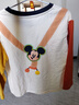 迪士尼（Disney）秋季童裝兒童寶寶男女童米奇卡通長(cháng)袖T恤純棉親膚7A級抗 黃白屏色米奇 110 曬單實(shí)拍圖